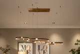 Lysekrone Lilou børstet gull Richmond Interiors Taklampe