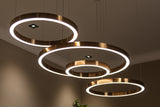 Lysekrone Lilou børstet gull Richmond Interiors Taklampe
