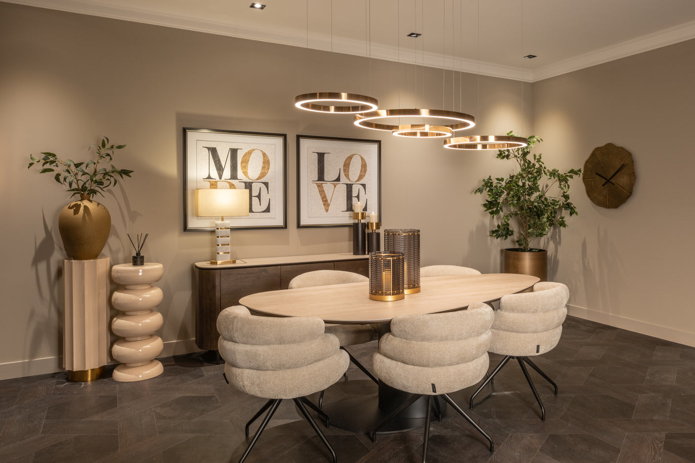 Hurricane light Daylin røyk stor Richmond Interiors Lanterne og lysglass