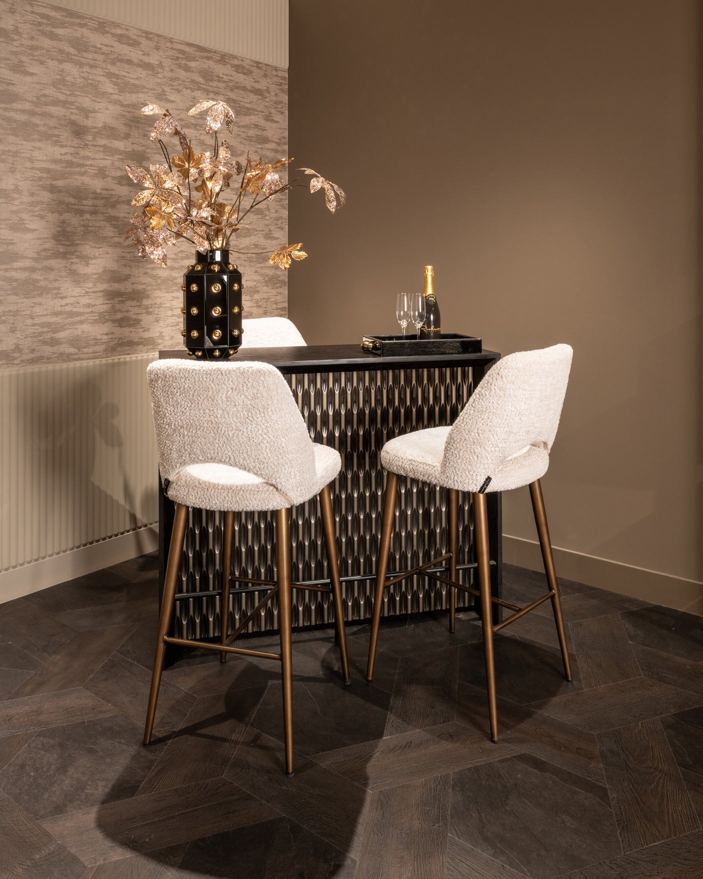 Brett Liv svart/gull Richmond Interiors Serveringsbrett