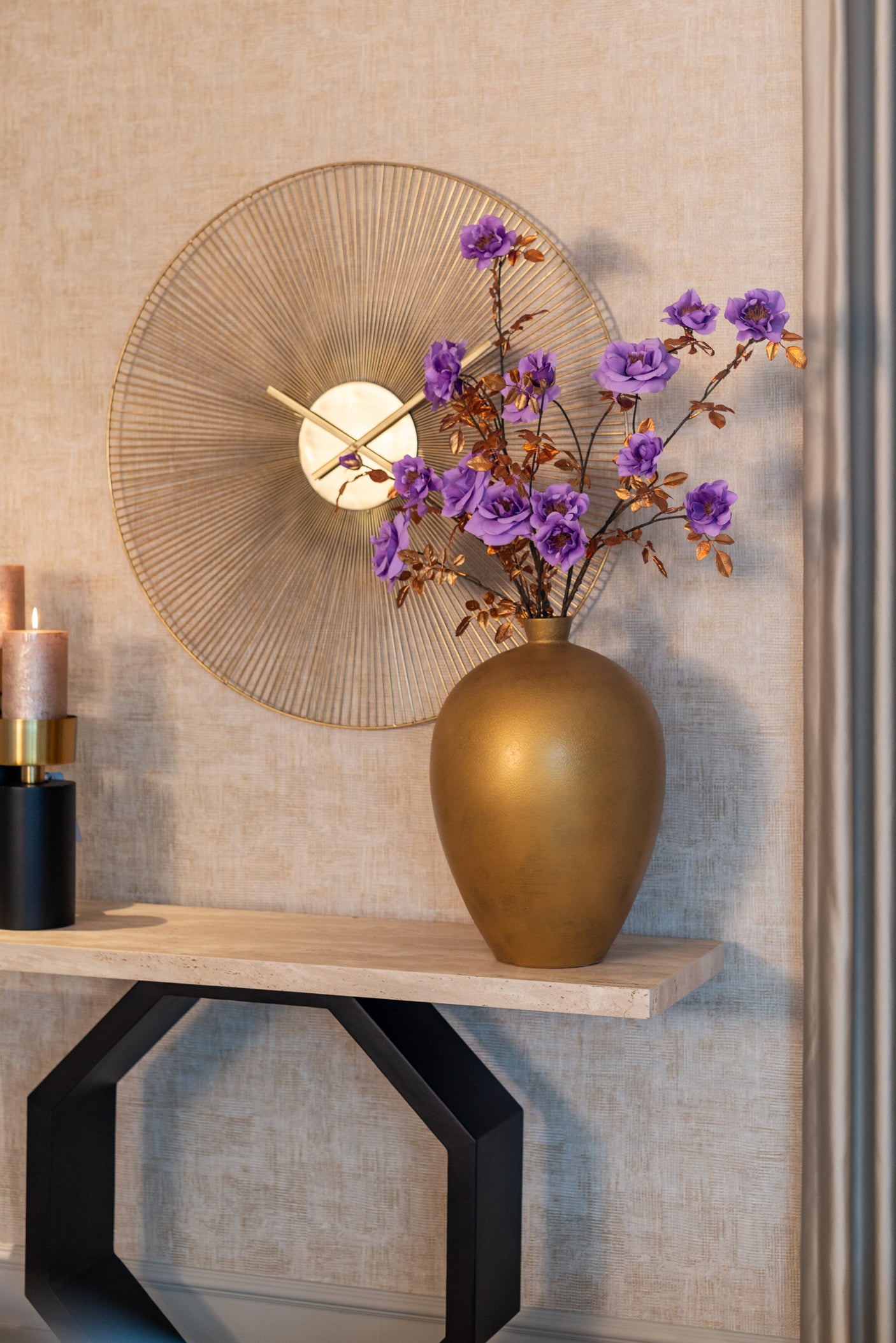 Klokke Audrey gull Richmond Interiors Veggur