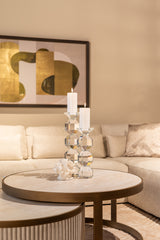 Candle holder Safia klar gjennomsiktig liten Richmond Interiors Lysestake