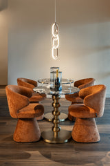 Bistrobord Witlox svart/gull 75Ø Richmond Interiors Bordlampe