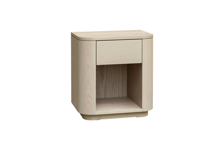 Sidebord Kyoto 51x40x55cm m/skuff White wash eikefiner Homefactory Sidebord