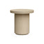 Sidebord Kyoto Ø55cm høyde 55cm White wash eikefiner Homefactory Sidebord
