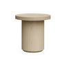 Sidebord Kyoto Ø55cm høyde 55cm White wash eikefiner Homefactory Sidebord
