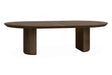 Spisebord Kyoto Ø150cmx75cm m/2x60cm EXT Light brown Homefactory Spisebord