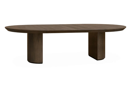 Spisebord Kyoto Ø150cmx75cm m/2x60cm EXT Light brown Homefactory Spisebord