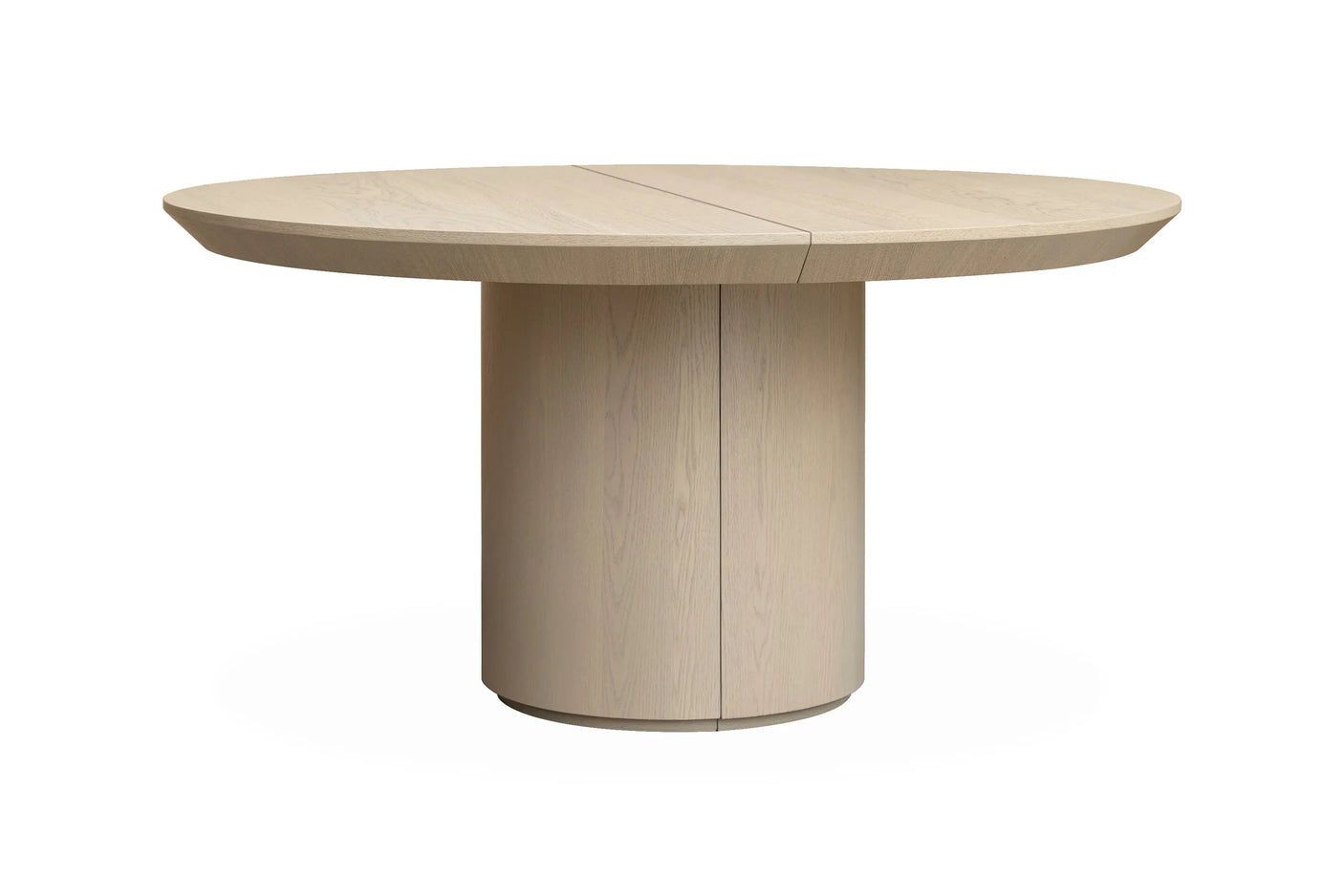 Spisebord Kyoto Ø150cmx75cm m/2x60cm EXT White wash
