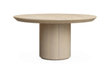 Spisebord Kyoto Ø150cmx75cm m/2x60cm EXT White wash