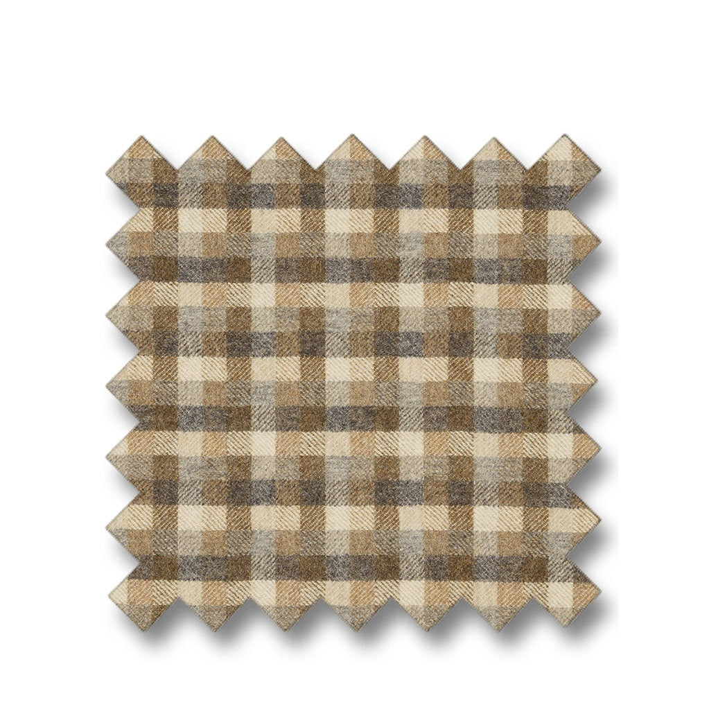 FRASER rutet brun Artwood Tekstil