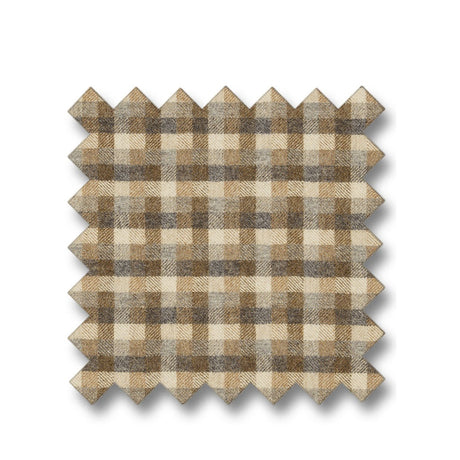 FRASER rutet brun Artwood Tekstil