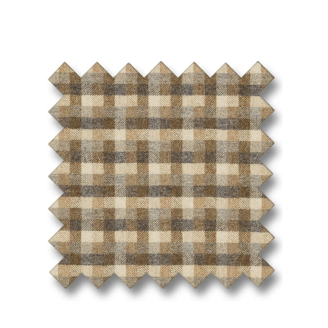 FRASER rutet brun Artwood Tekstil