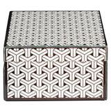 Oppbevaringsboks Feliz svart/hvit stor Richmond Interiors Oppbevaring