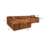 Sofa Cube lovely kanel 3-seter lounge left Richmond Interiors Sofa