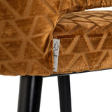 Barkrakk Indigo gammel gull trekant Richmond Interiors Barstol