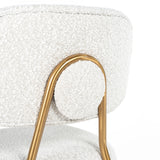 Counter stool Xenia white bouclé sett med 2 Richmond Interiors Barstol