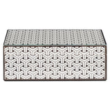 Oppbevaringsboks Feliz svart/hvit stor Richmond Interiors Oppbevaring