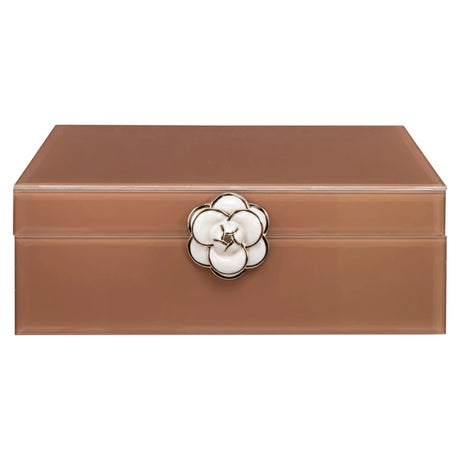 Oppbevaringsboks Floral brun stor Richmond Interiors Oppbevaring
