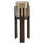 Hurricane light Paige walnut small Richmond Interiors Lanterne og lysglass
