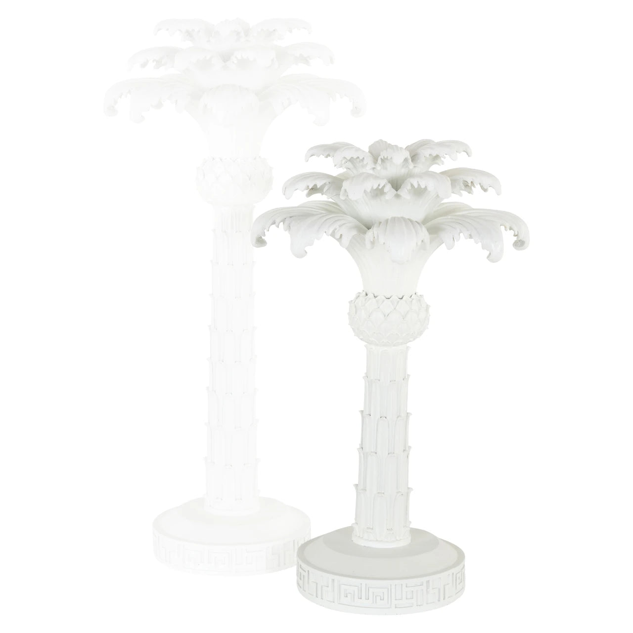 Lysholder Palma hvit liten Richmond Interiors Lysestake