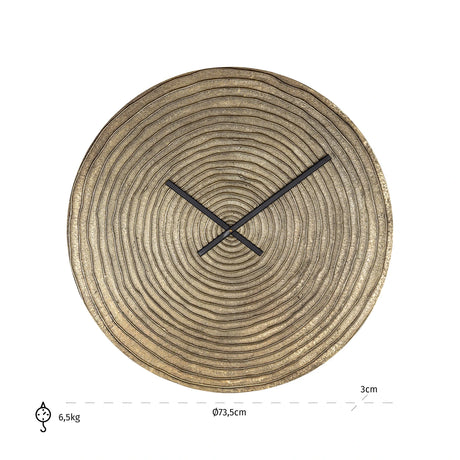 Klokke Roan gull Richmond Interiors Veggur