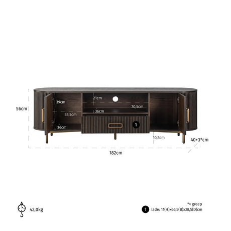 TV-benk Luxor brun Richmond Interiors TV-benk