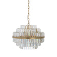 lysekrone Desire børstet gull liten Richmond Interiors Taklampe