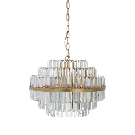lysekrone Desire børstet gull liten Richmond Interiors Taklampe