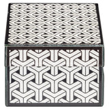 Oppbevaringsboks Feliz svart/hvit liten Richmond Interiors Oppbevaring