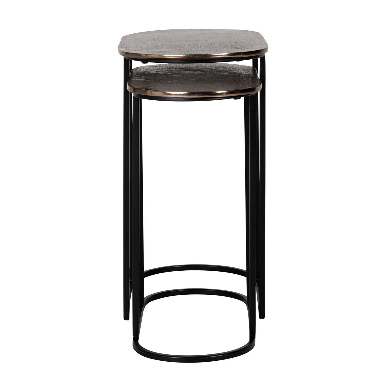 Endebord Chandon champagne gull sett med 2 Richmond Interiors Sidebord
