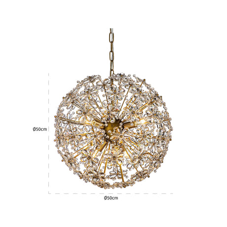 Lysekrone Cyntha bronse Richmond Interiors Taklampe