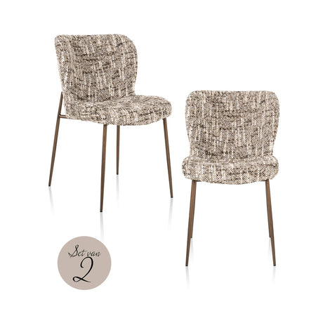 Spisestol Odarby brun omara sett med 2 Richmond Interiors Spisestol