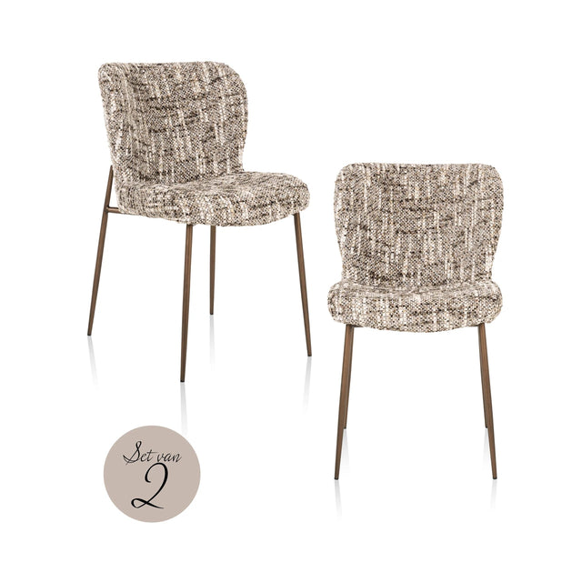Spisestol Odarby brun omara sett med 2 Richmond Interiors Spisestol