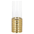 Hurricane-lampe Bodil gull stor Richmond Interiors Lanterne og lysglass