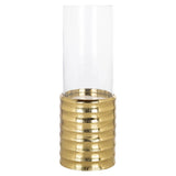 Hurricane-lampe Bodil gull stor Richmond Interiors Lanterne og lysglass