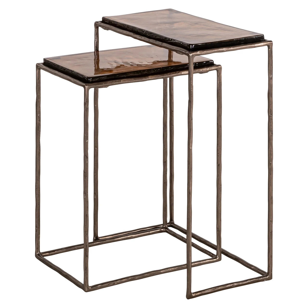 Endebord Villano bronse sett med 2 Richmond Interiors Sidebord