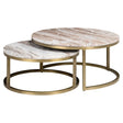 Salongbord Bottega Blush beige Sett med 2 Richmond Interiors Sofabord