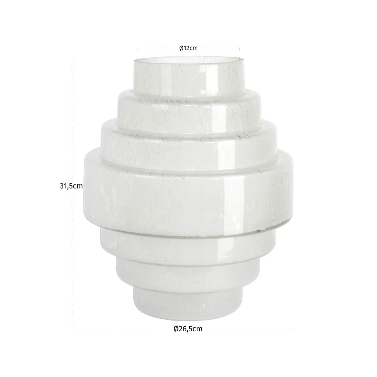 Vase Samara hvit Richmond Interiors Vase