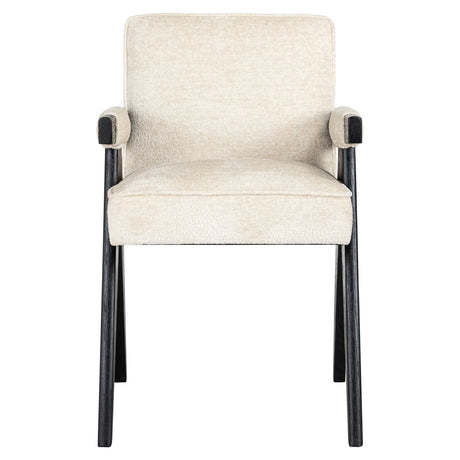 Spisestol Cooper hvit chenille Richmond Interiors Spisestol