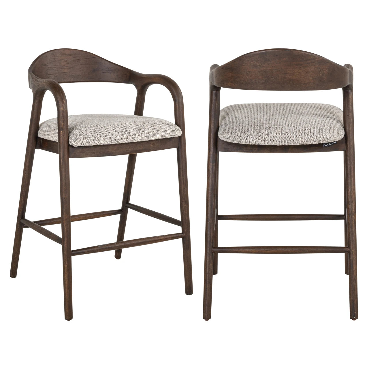 Krakk Mihara mocca fancy brannhemmende Richmond Interiors Barstol