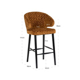 Barkrakk Indigo gammel gull trekant Richmond Interiors Barstol