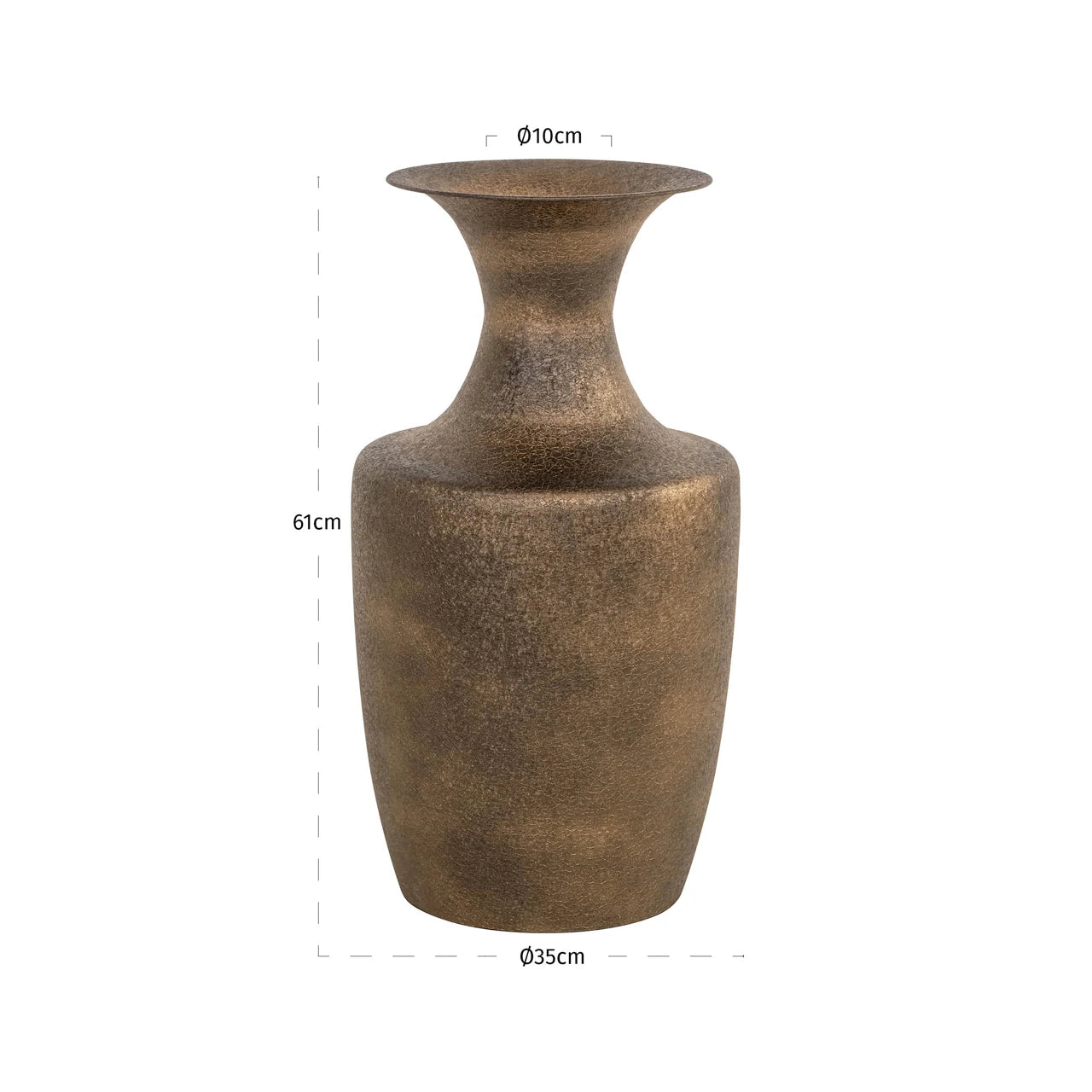 Vase Danique gold Richmond Interiors Vase