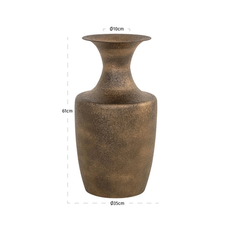 Vase Danique gold Richmond Interiors Vase