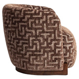 Lenestol Hannah brun labyrint brannhemmende Richmond Interiors Lenestol