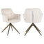 Spisestuestol Aline hvit chenille, svingbar, flammehemmende Richmond Interiors Spisestol