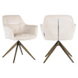 Spisestuestol Aline hvit chenille, svingbar, flammehemmende Richmond Interiors Spisestol