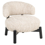Lounge chair Ornella beige angora Richmond Interiors Lenestol