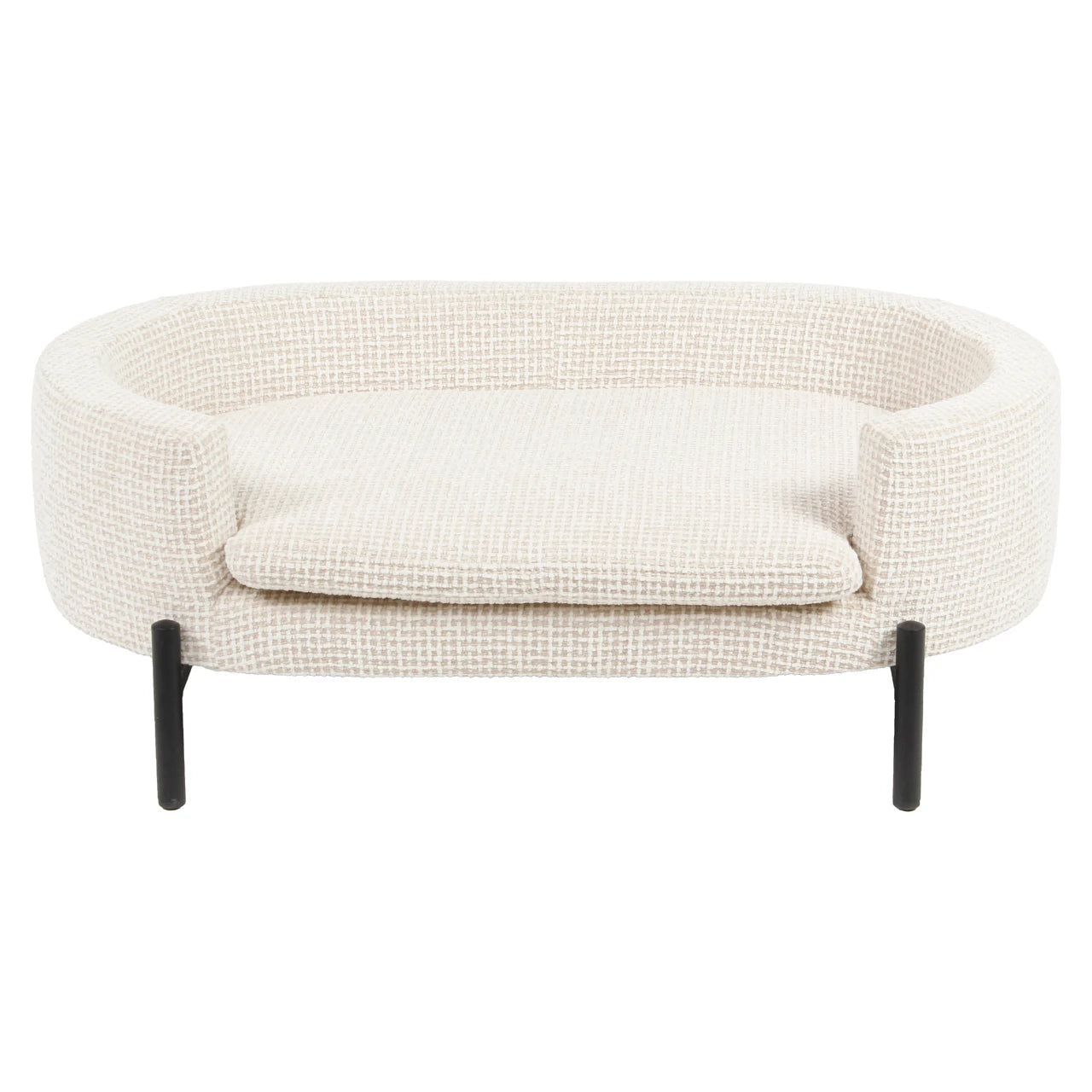 Kjæledyrseng Dolly beige blokkvev Richmond Interiors Pledd