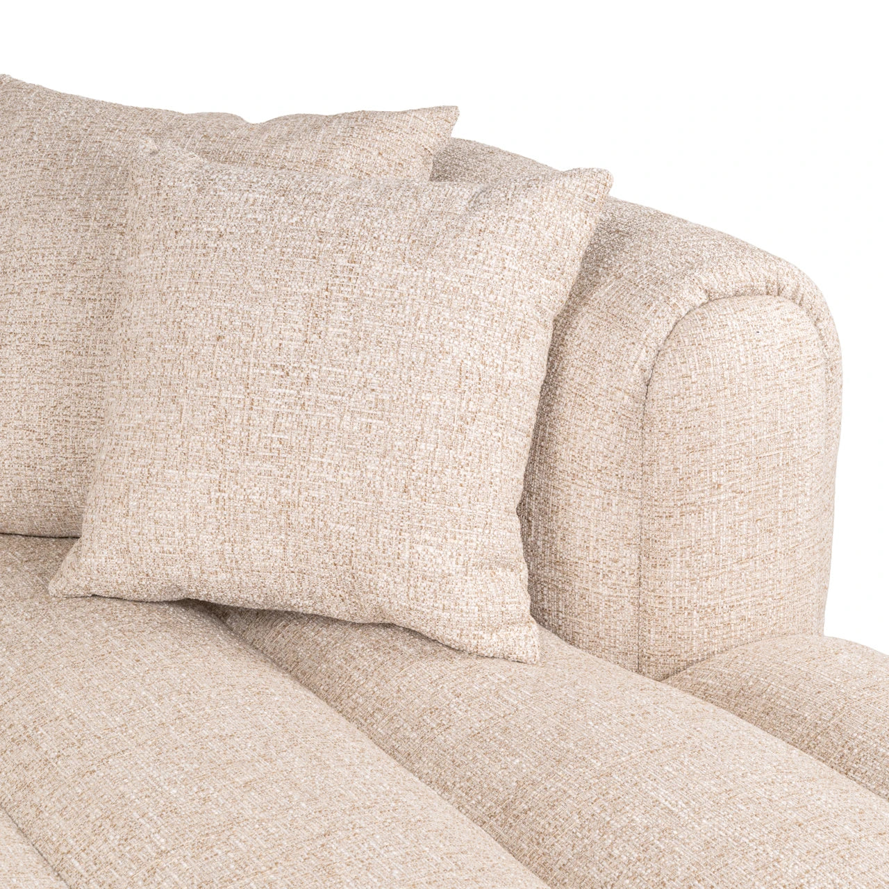 Sofa Novaro krem tweed lounge høyre brannhemmende Richmond Interiors Sofa